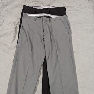 Two pairs Haggar dress pants, size 36x30